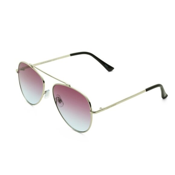 NWT Lucky Brand Callan Aviator Sunglasses Silver - Picture 3 of 11